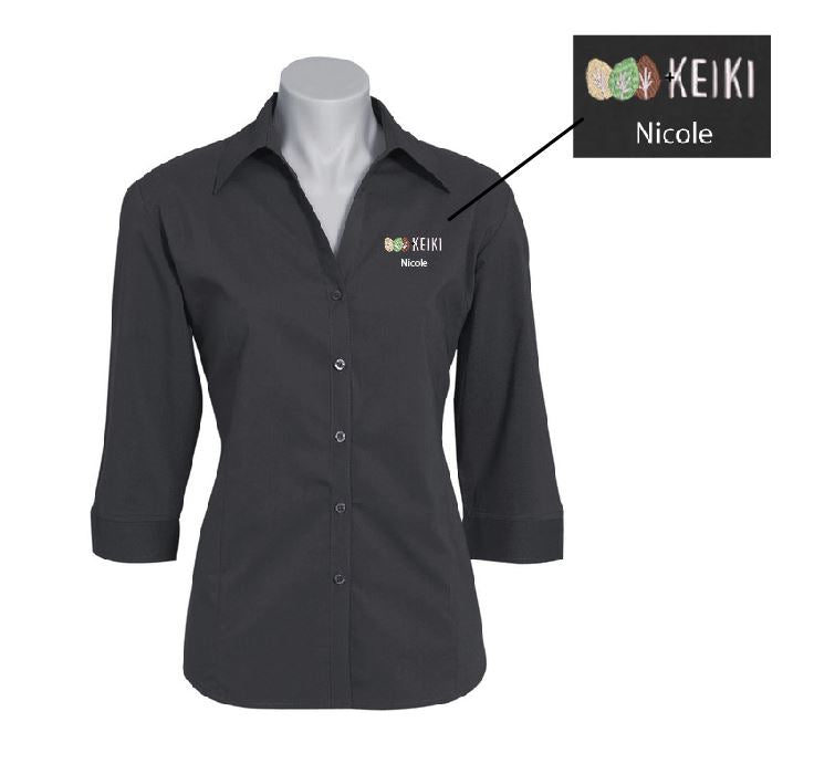 KEIKI Early Learning - Ladies Oasis Shirt with Embroidery and Name (BIZ-LB3600)