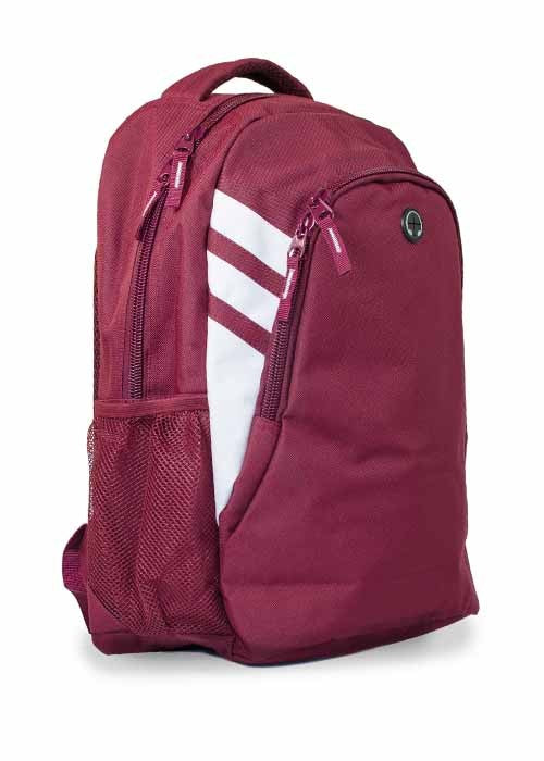 Maroon/White