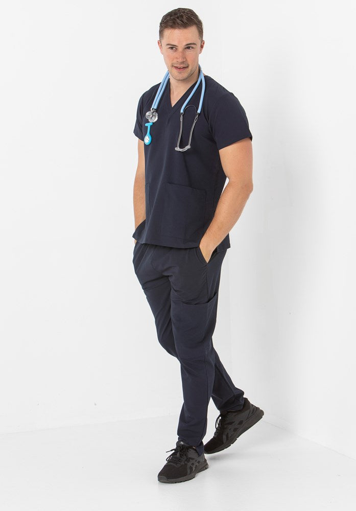 Lee St John LSJ-553-PS Clinical Stretch Scrub Top Unisex worn 2