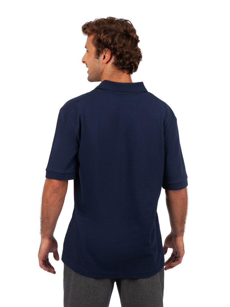 RAMO P777HS Mens 100% Cotton Pique Knit Polo rear