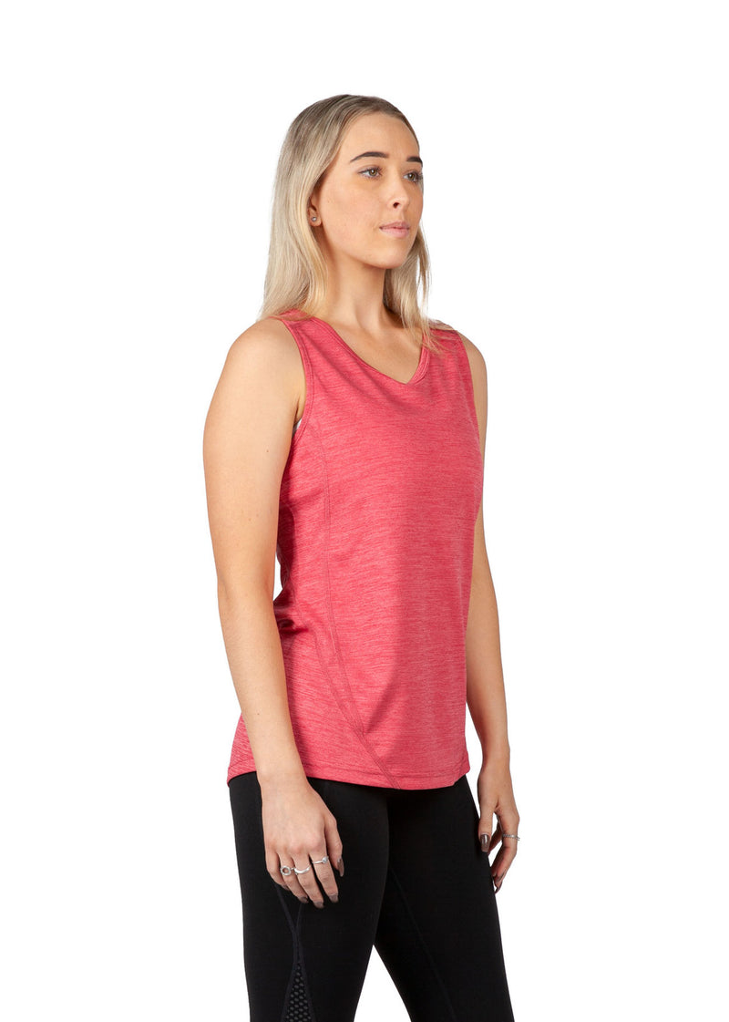 RAMO T448LDM Challenger 100% Polyester Singlet Ladies side