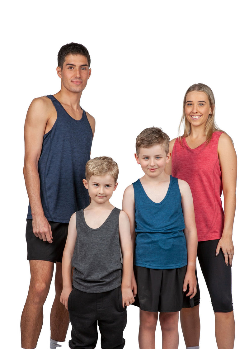 RAMO T448LDM Challenger 100% Polyester Singlet Ladies Mens and Kids