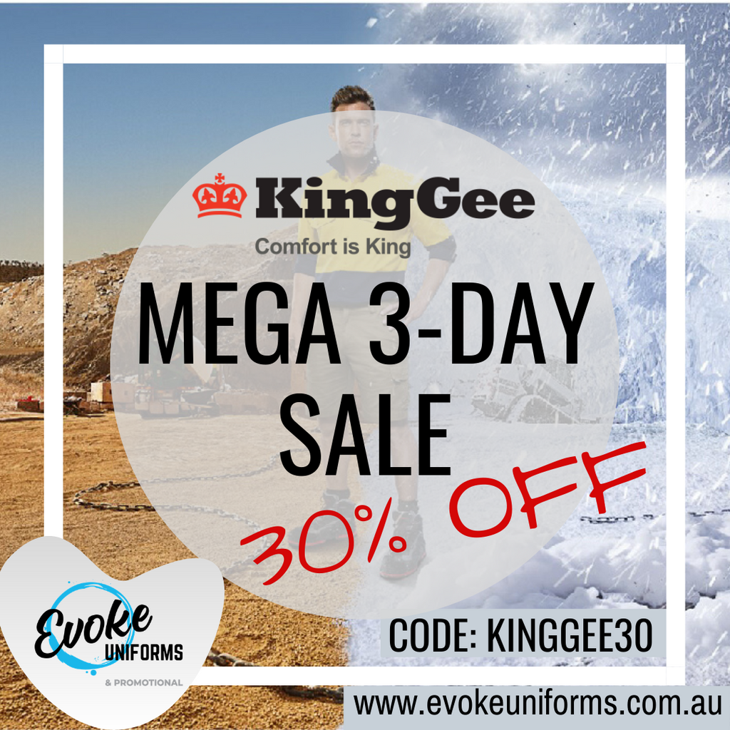 King Gee Mega 3-Day Sale - 30% OFF!