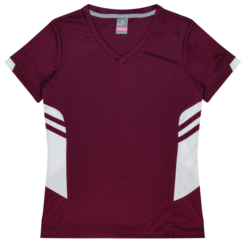 Maroon/White