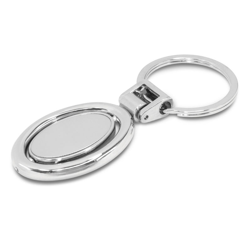 Trends 100318 Spinning Metal Key Ring – Silver