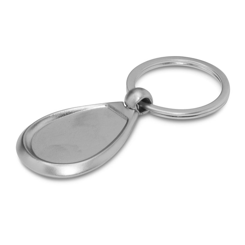 Trends 100324 Drop Metal Key Ring – Silver