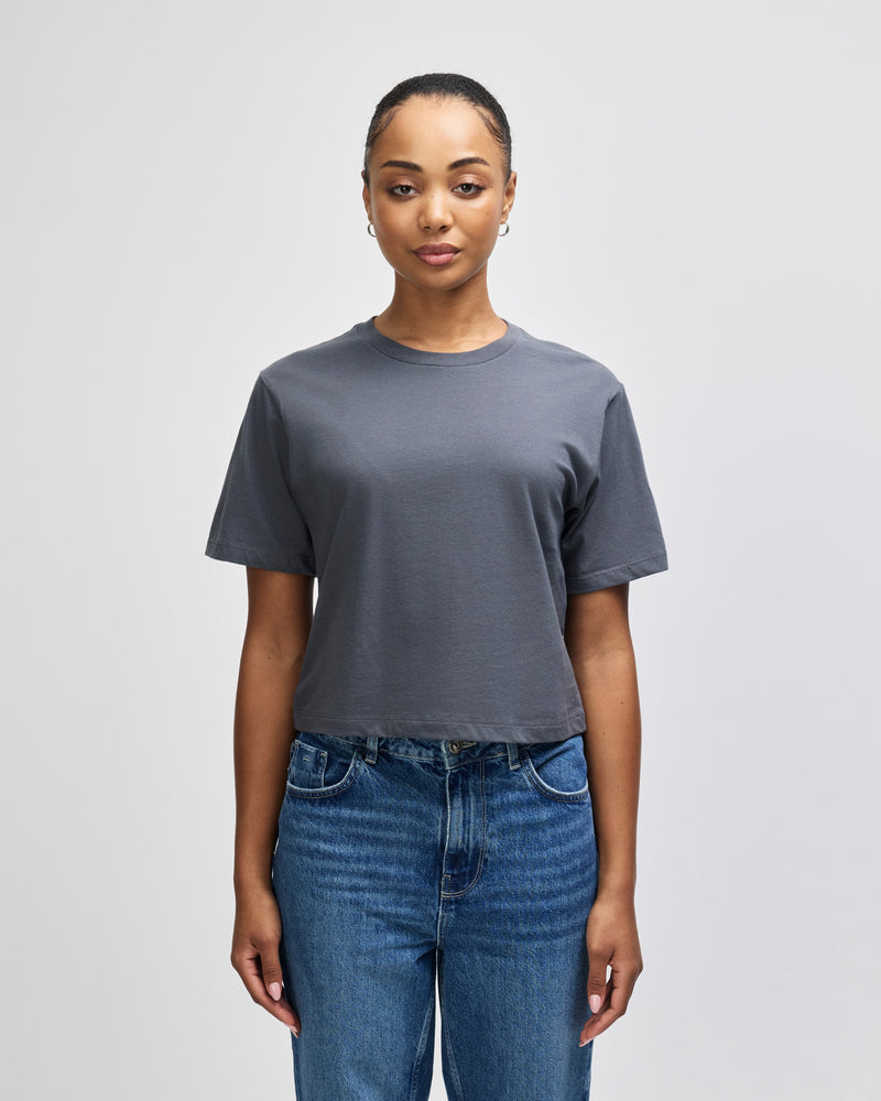 American Apparel 102 Boxy Cropped T-Shirt Ladies – product photo