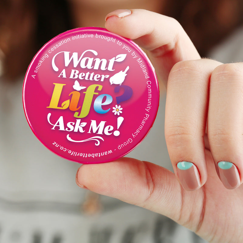 Trends 105803 Button Badge Round - 90mm – Feature