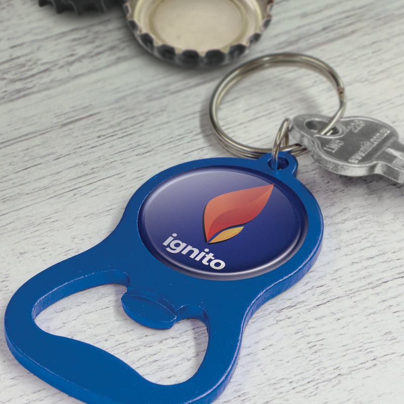 Trends 107106 Chevron Bottle Opener Key Ring – Feature