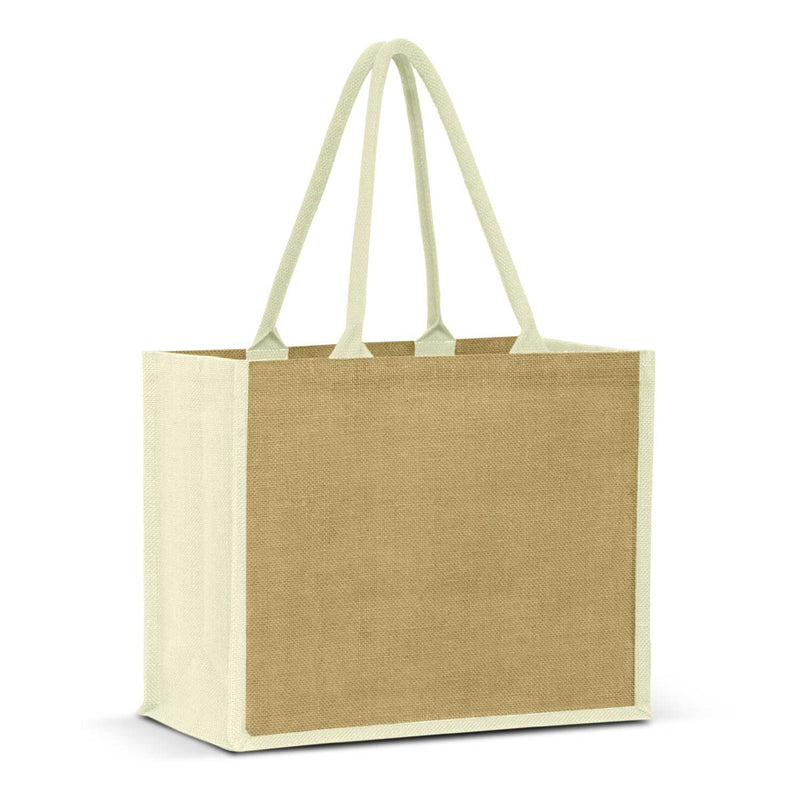 Trends 108038 Torino Jute Tote Bag – White