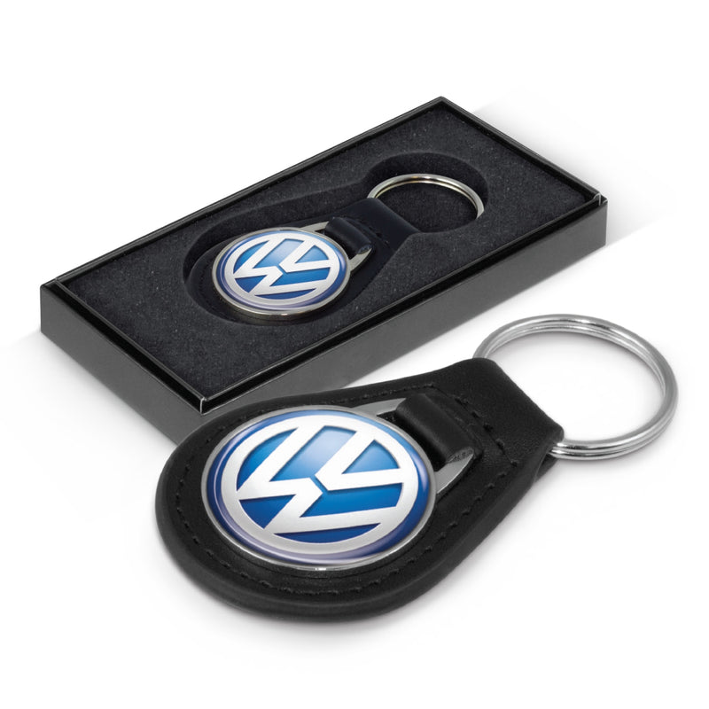 Trends 108385 Baron Leather Key Ring - Round