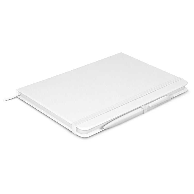Trends 108827 Omega Notebook With Pen – White
