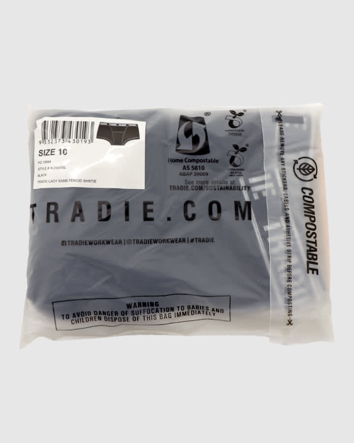 Tradie WJ5689SL Bamboo Period Shortie Ladies – product photo