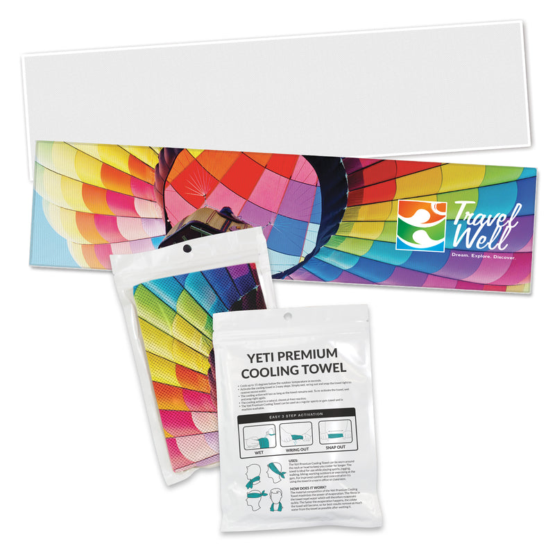 Trends 110464 Yeti Premium Cooling Towel - Full Colour - Pouch