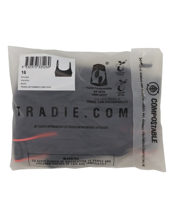 Tradie WJ5187SJ Bamboo Comfort Crop Ladies – product photo
