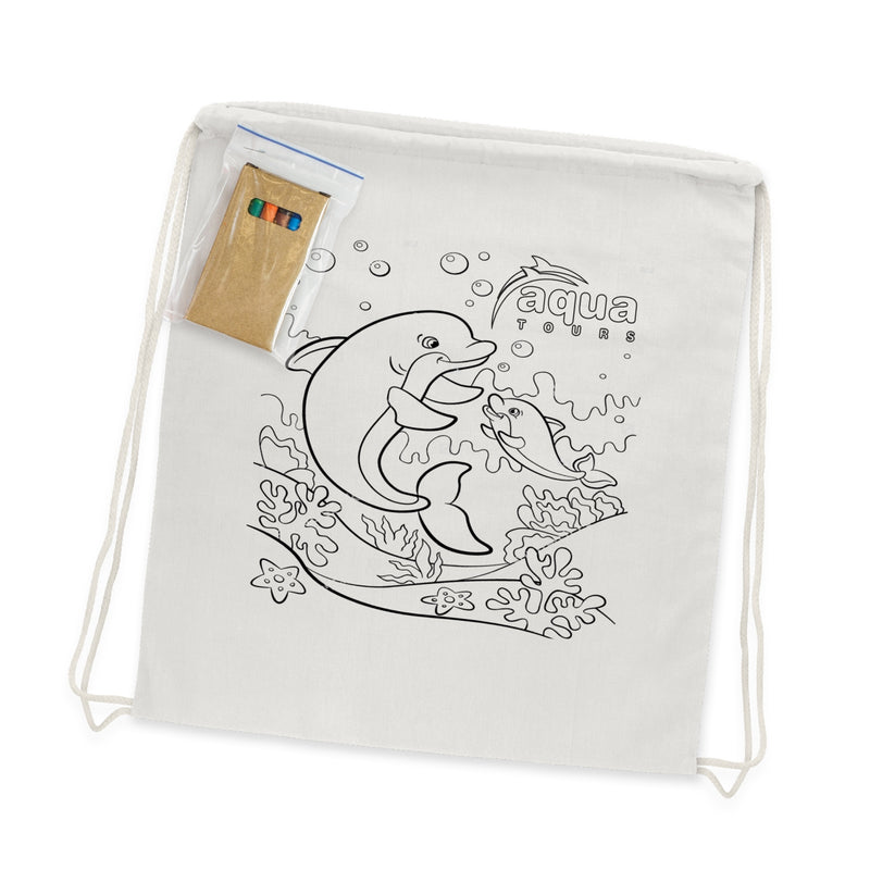 Trends 113013 Cotton Colouring Drawstring Backpack
