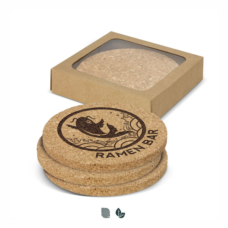 Trends 113033 Oakridge Cork Coaster Round - Set of 4 – Impact Aware