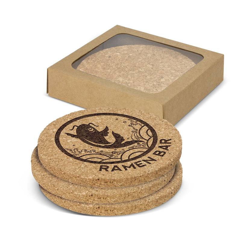 Trends 113033 Oakridge Cork Coaster Round - Set of 4