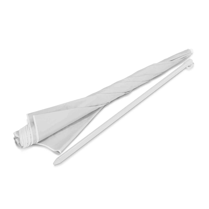 Trends 113112 Bahama Beach Umbrella – White/Silver