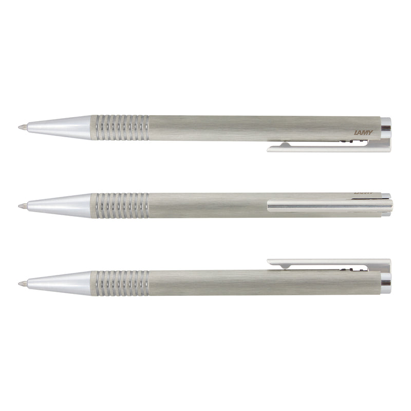Trends 113797 LAMY Logo Pen and Pencil Set – Pen Brushed Silver