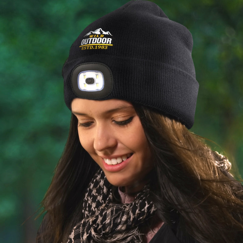 Trends 113964 Headlamp Beanie – Black