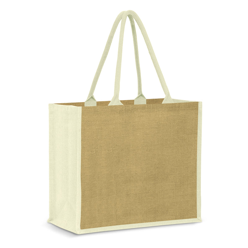 Trends 115000 Modena Jute Tote Bag – White