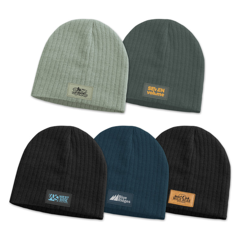 Trends 115656 Nebraska Cable Knit Beanie with Patch