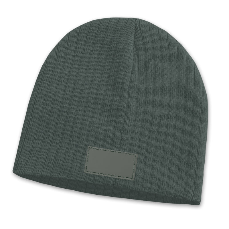Trends 115656 Nebraska Cable Knit Beanie with Patch – Charcoal