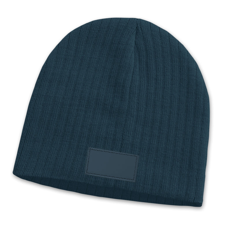 Trends 115656 Nebraska Cable Knit Beanie with Patch – Navy
