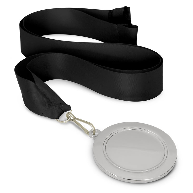 Trends 115692 Podium Medal - 65mm – Black/Silver