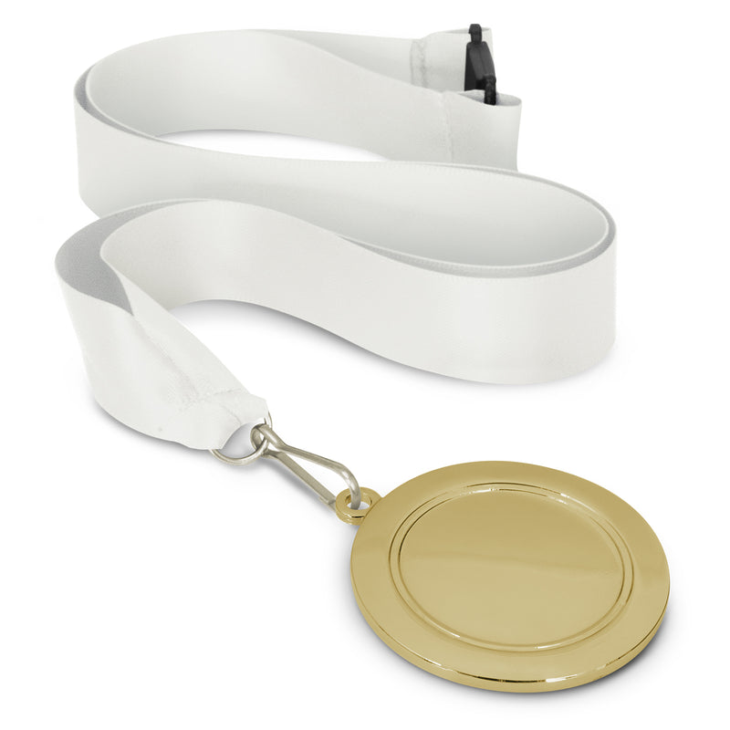 Trends 115692 Podium Medal - 65mm – White/Gold
