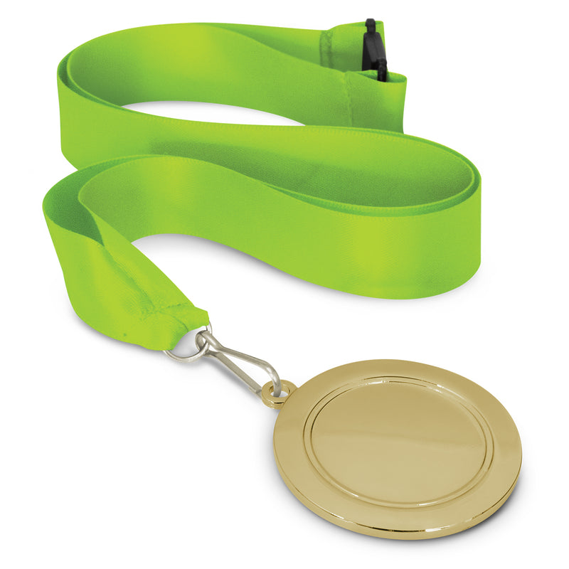 Trends 115692 Podium Medal - 65mm – Bright Green/Gold