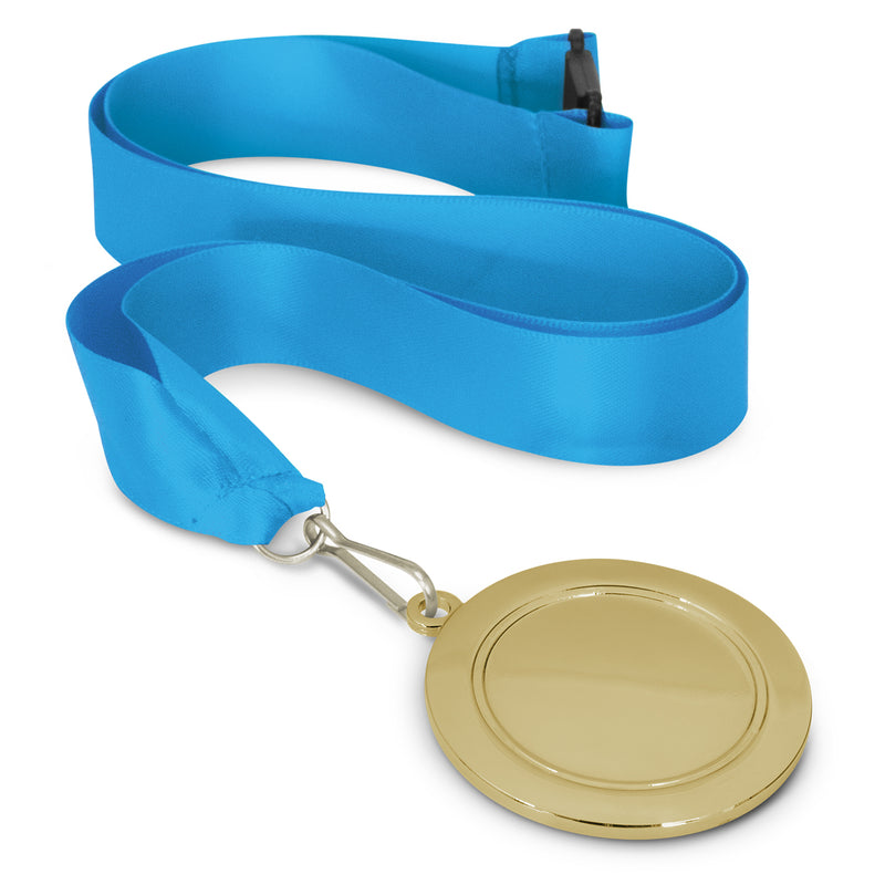 Trends 115692 Podium Medal - 65mm – Light Blue/Gold