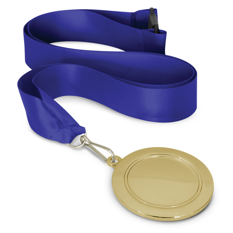 Trends 115692 Podium Medal - 65mm – Dark Blue/Gold