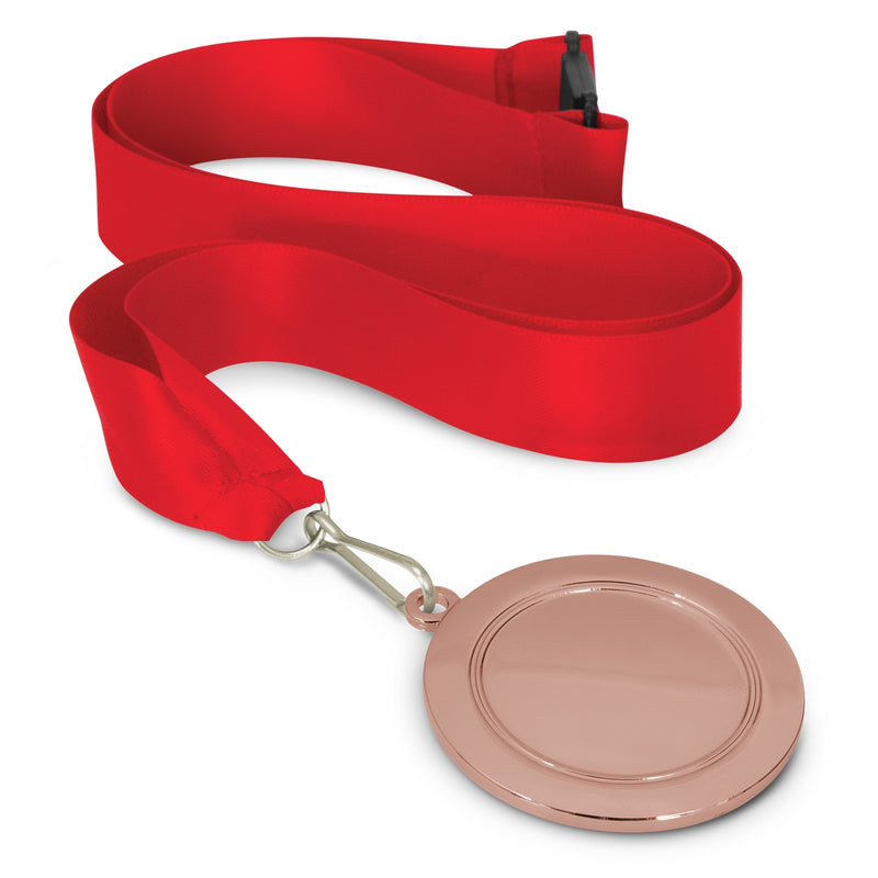 Trends 115692 Podium Medal - 65mm – Red/Bronze