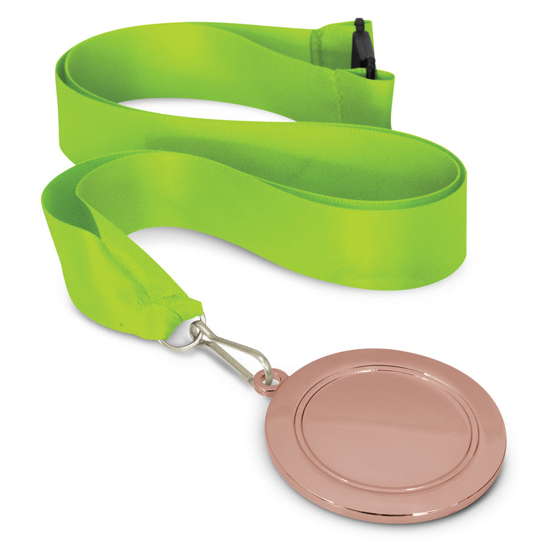 Trends 115692 Podium Medal - 65mm – Bright Green/Bronze
