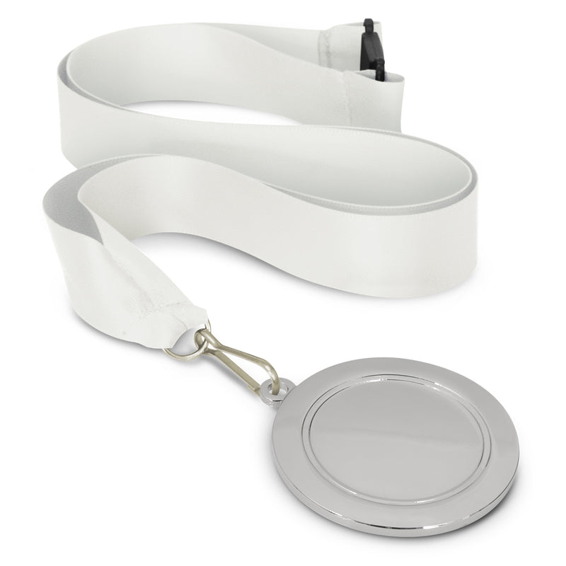 Trends 115692 Podium Medal - 65mm – White/Silver