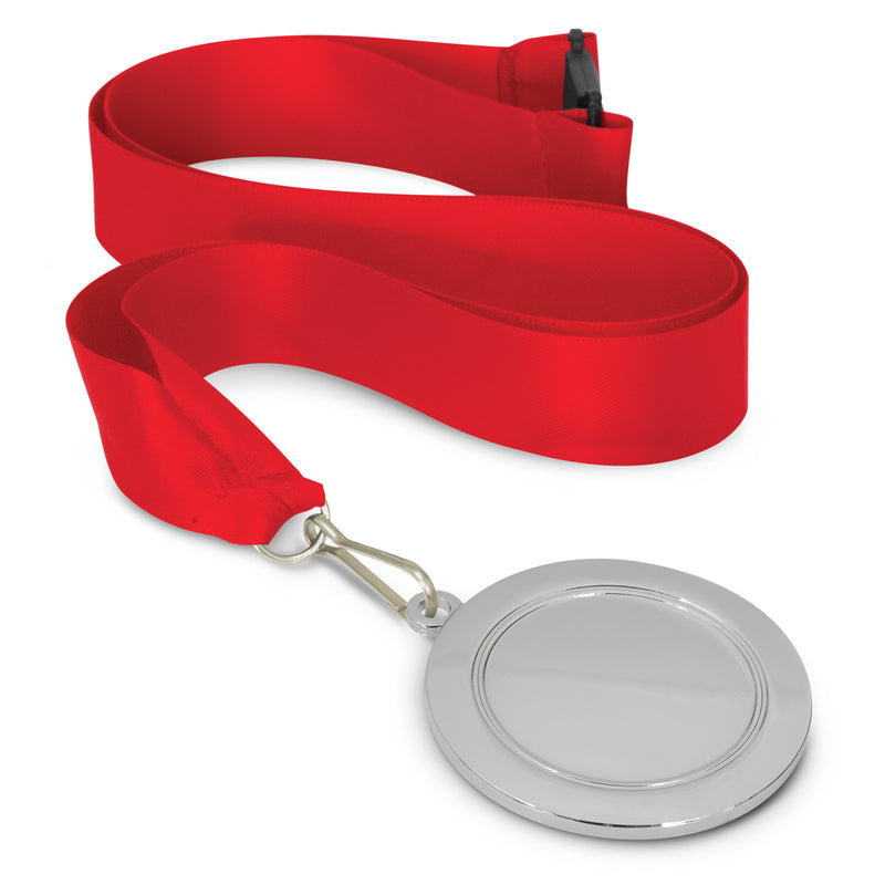 Trends 115692 Podium Medal - 65mm – Red/Silver