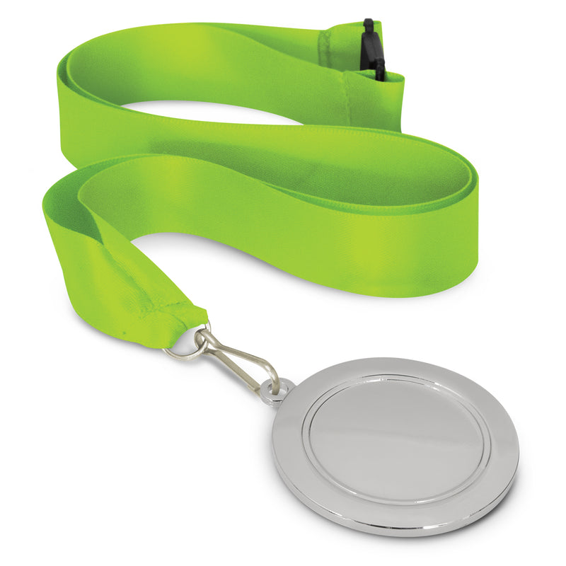 Trends 115692 Podium Medal - 65mm – Bright Green/Silver