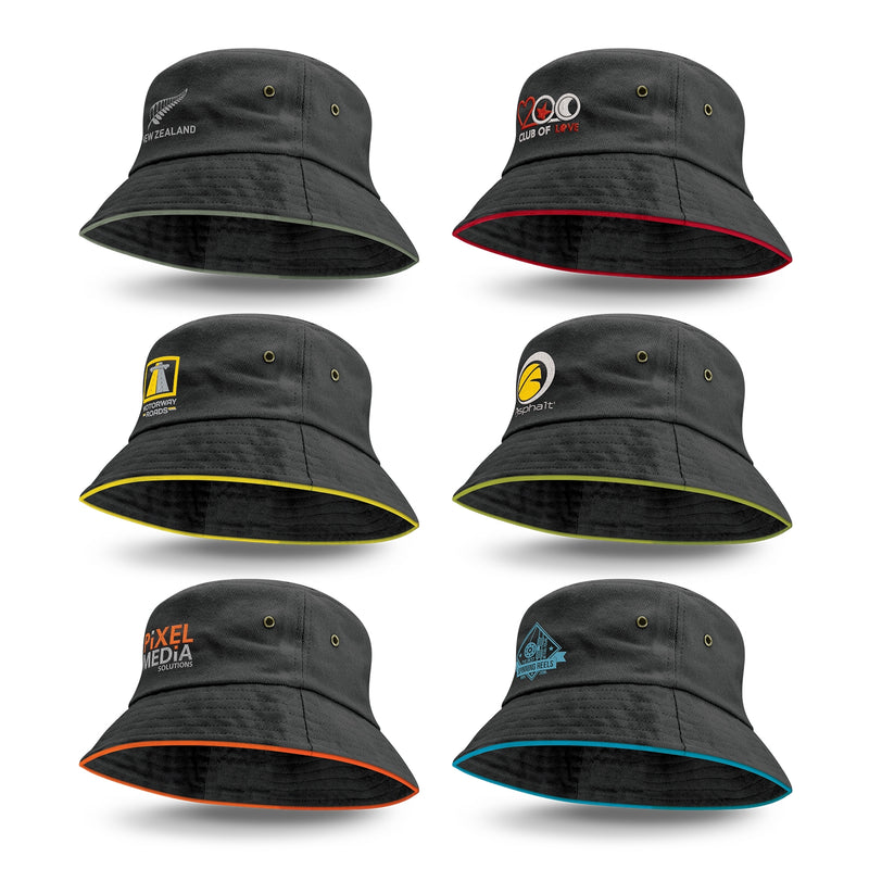 Trends 115741 Bondi Bucket Hat - Coloured Sandwich Trim
