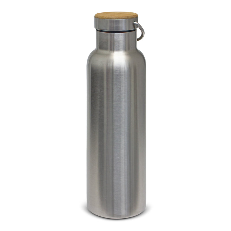 Trends 115748 Nomad Deco Vacuum Bottle - Stainless – Wooden Lid