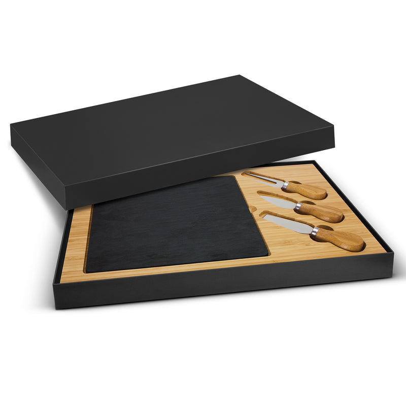 Trends 115959 Slate Cheese Board – Natural in Gift Box