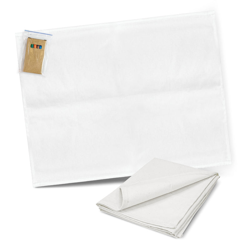 Trends 116594 Cotton Colouring Tea Towel – White