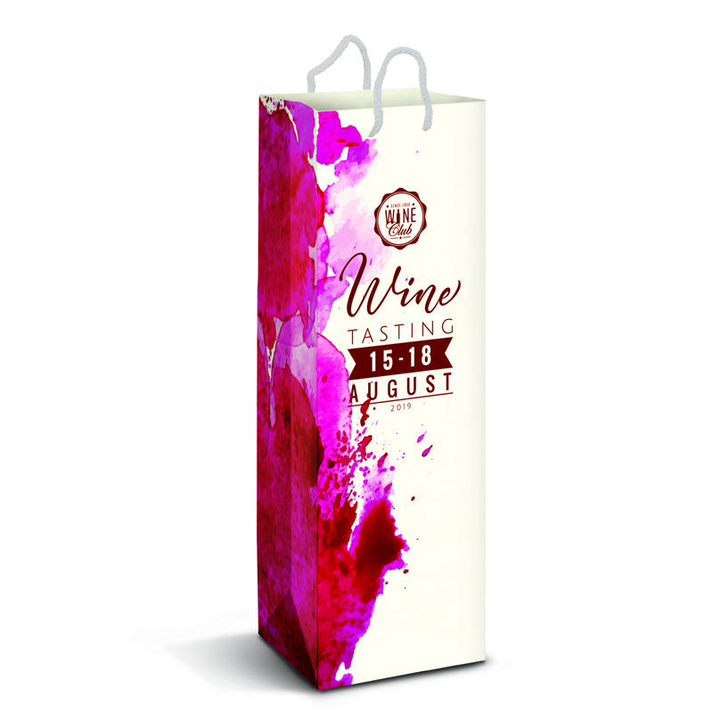 Trends 116940 Laminated Paper Wine Bag - Full Colour
