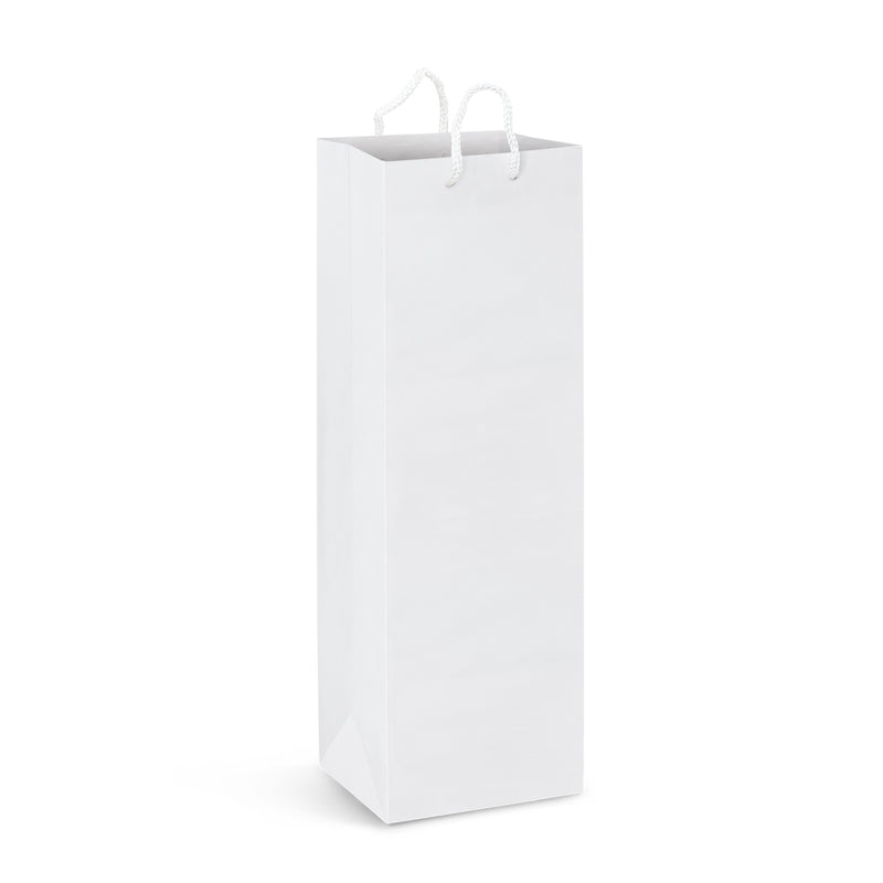 Trends 116940 Laminated Paper Wine Bag - Full Colour – White