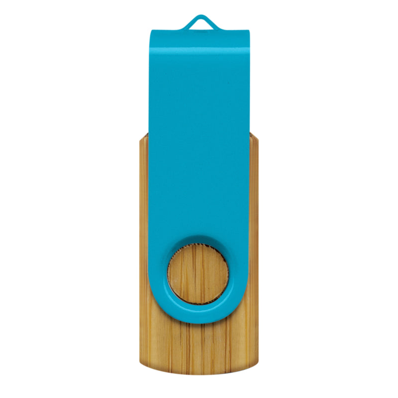 Trends 117042 Helix 4GB Bamboo Flash Drive – Light Blue