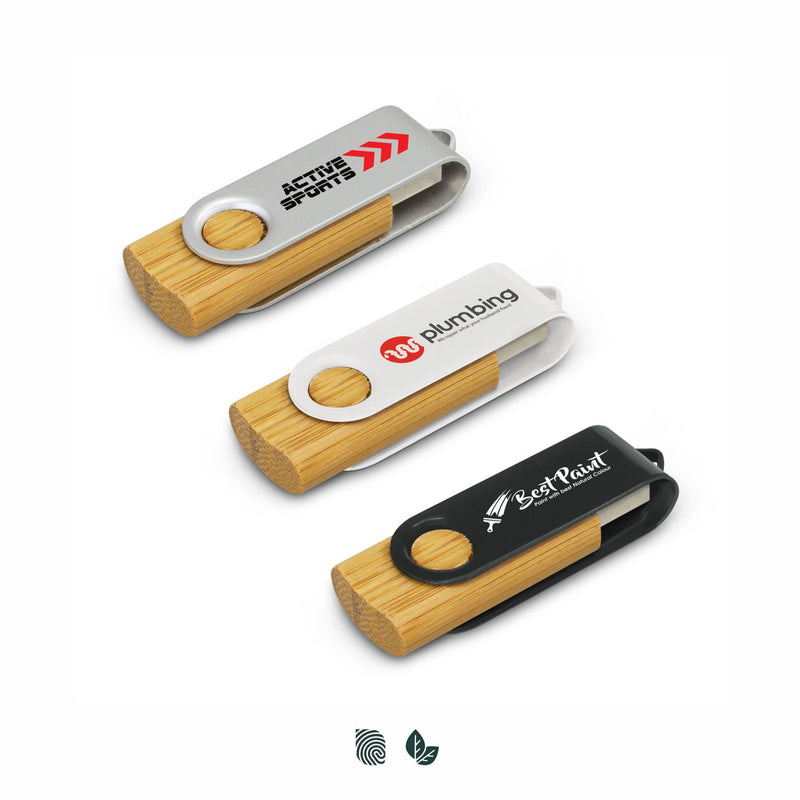 Trends 117042 Helix 4GB Bamboo Flash Drive – Impact Aware