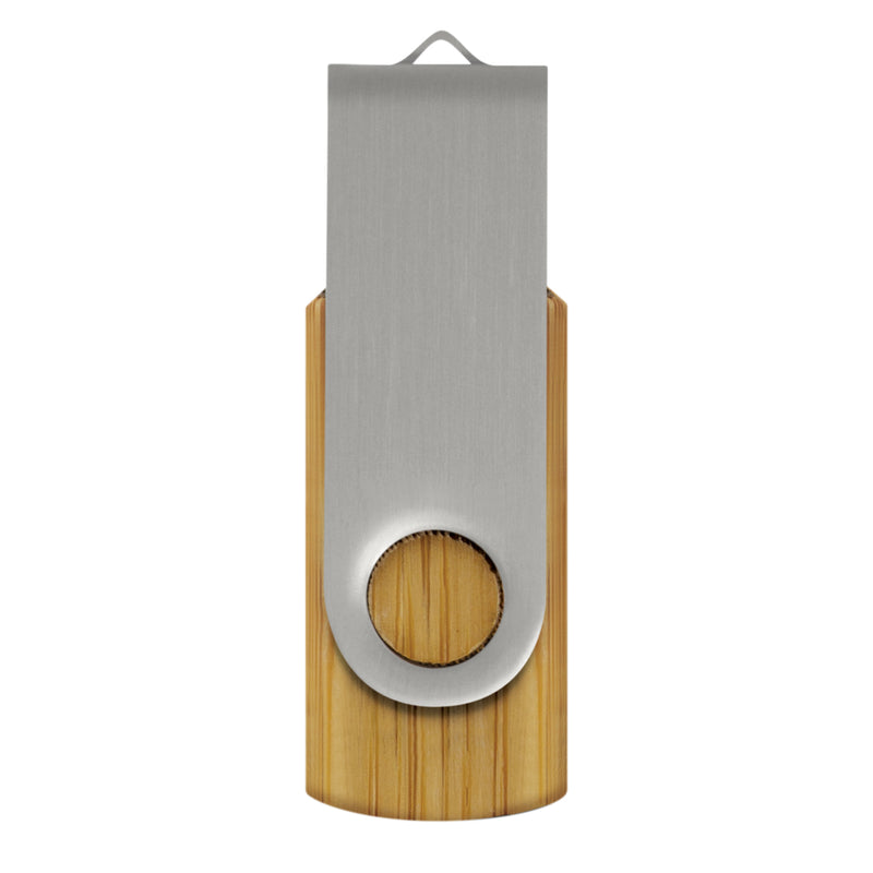 Trends 117042 Helix 4GB Bamboo Flash Drive – Silver