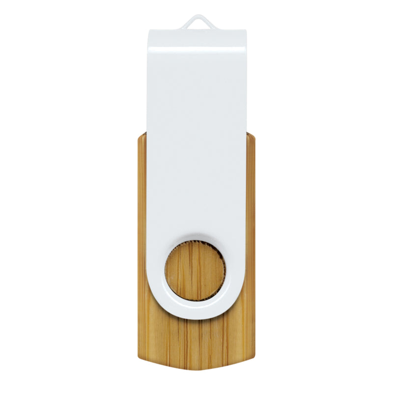Trends 117042 Helix 4GB Bamboo Flash Drive – White
