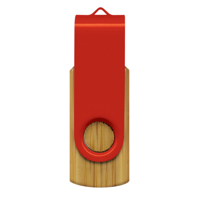 Trends 117042 Helix 4GB Bamboo Flash Drive – Red